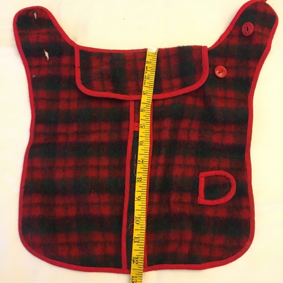 1950’s Vintage Wool Plaid Dog Coat - Picture 4 of 7